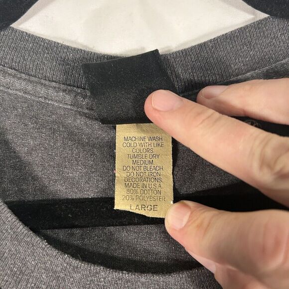 Salt Lake City Utah Shirt Unisex Large Grey Graphic Print Short Sleeve Cotton Bl - Picture 6 of 9